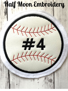 Vinyl Baseball Letterman Jacket Patch #4