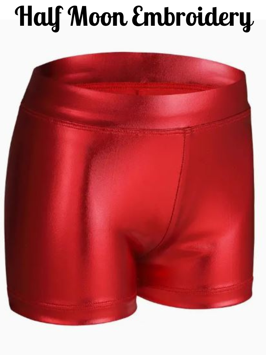 Red Shimmery Girls Bloomers - Embroidery Blanks