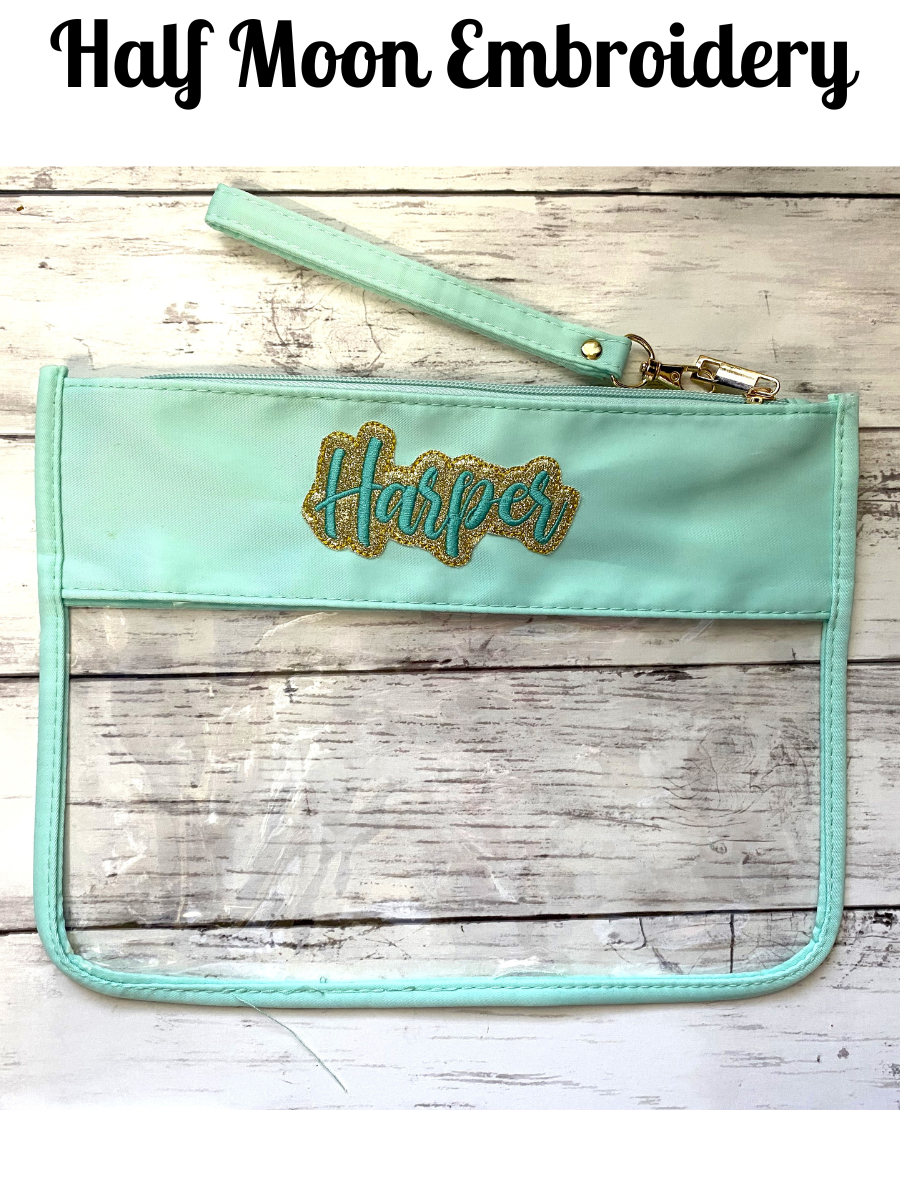 Harper Clear Zipper Bag 