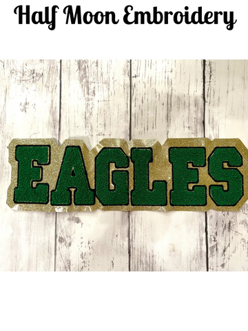 Eagles Chenille Letterman Jacket Patch