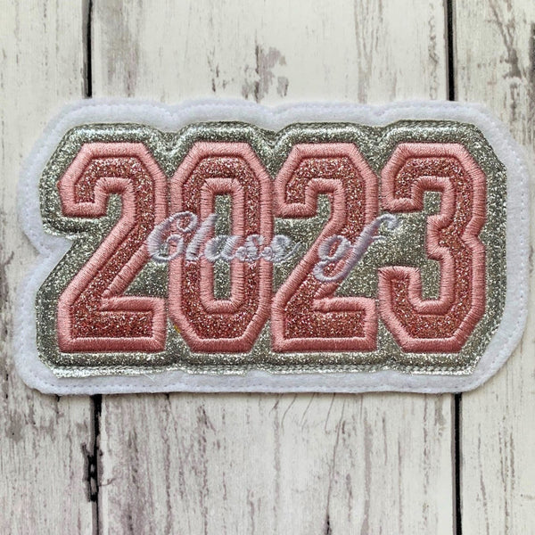 Vinyl Graduation Year Letterman Jacket Patch 4-Digit