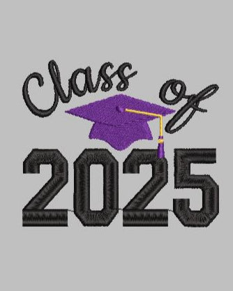Class of 2025 Embroidery Design