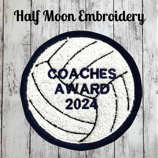 Chenille Volleyball Letterman Jacket Patch