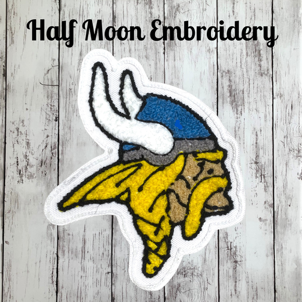 Chenille Viking Letterman Jacket Patch