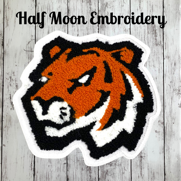 Chenille Tiger Letterman Jacket Patch