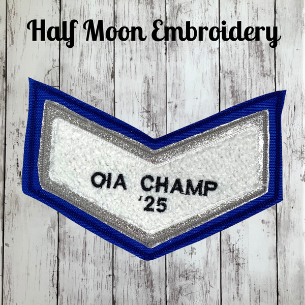 Chenille Chevron Letterman Jacket Patch