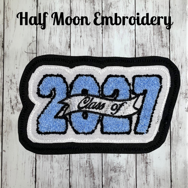 Chenille Graduation Year Letterman Jacket Patch 4-Digit