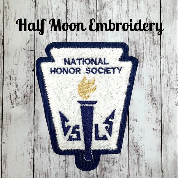 Chenille NHS Letterman Jacket Patch