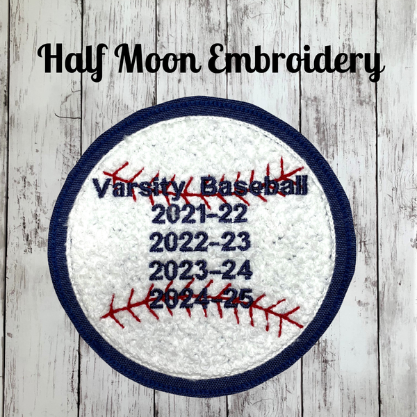 Chenille Baseball Letterman Jacket Patch