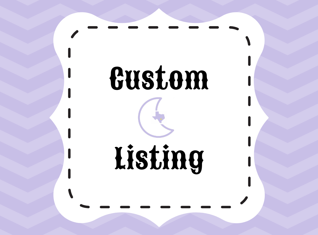 Custom Listing for Chris Carter