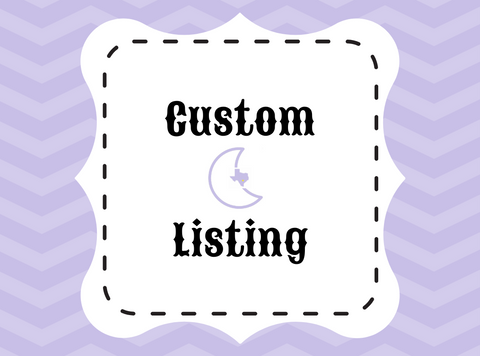 Custom Listing for Chris Carter