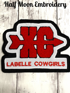 Chenille Cross Country Letterman Jacket Patch