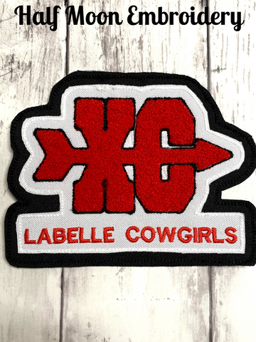 Chenille Cross Country Letterman Jacket Patch