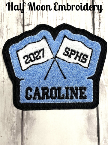 Chenille Color Guard Letterman Jacket Patch