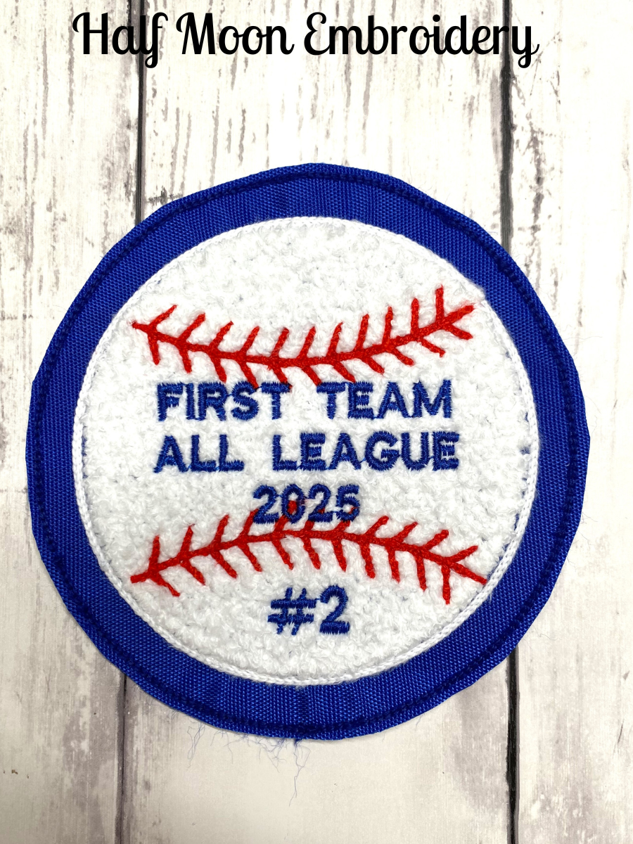 Chenille Baseball Letterman Jacket Patch