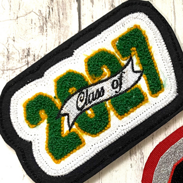 Chenille Graduation Year Letterman Jacket Patch 4-Digit