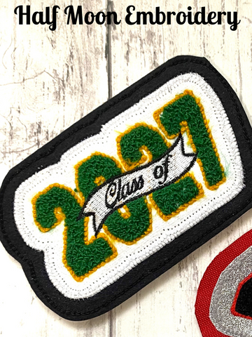 Chenille Graduation Year Letterman Jacket Patch 4-Digit