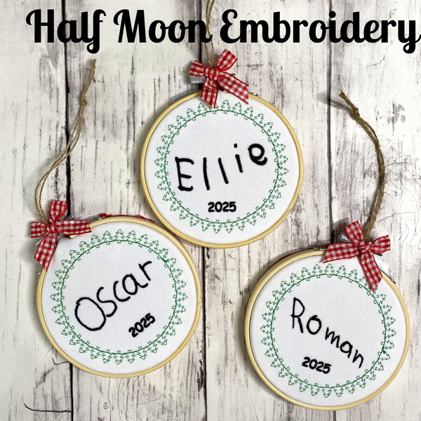 Handwriting Christmas Ornaments