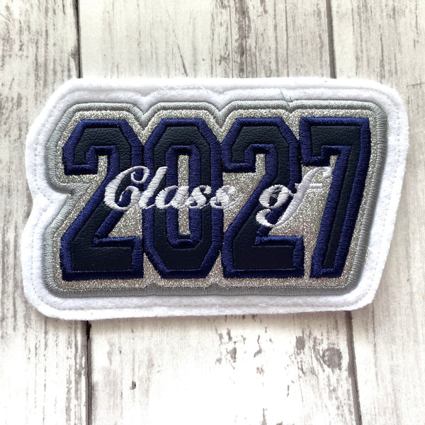 Vinyl Graduation Year Letterman Jacket Patch 4-Digit