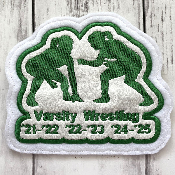 Vinyl Girls Wrestling Letterman Jacket Patch
