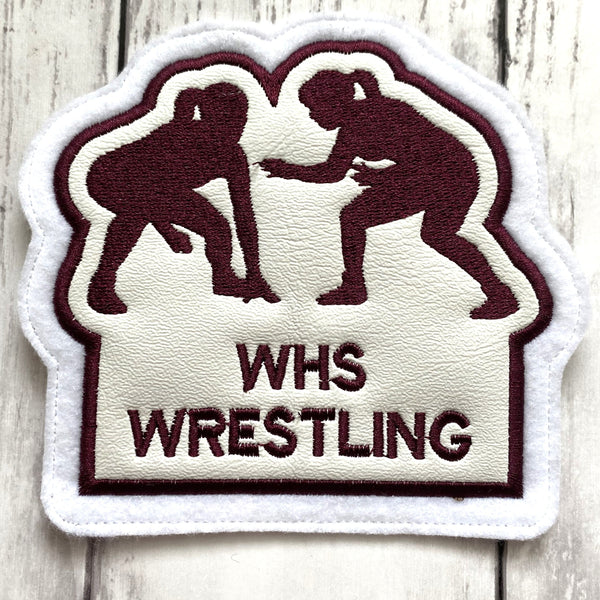 Vinyl Girls Wrestling Letterman Jacket Patch