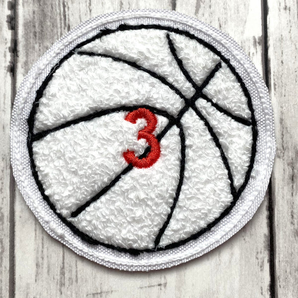 Personalized Chenille Basketball Letterman Jacket Patch