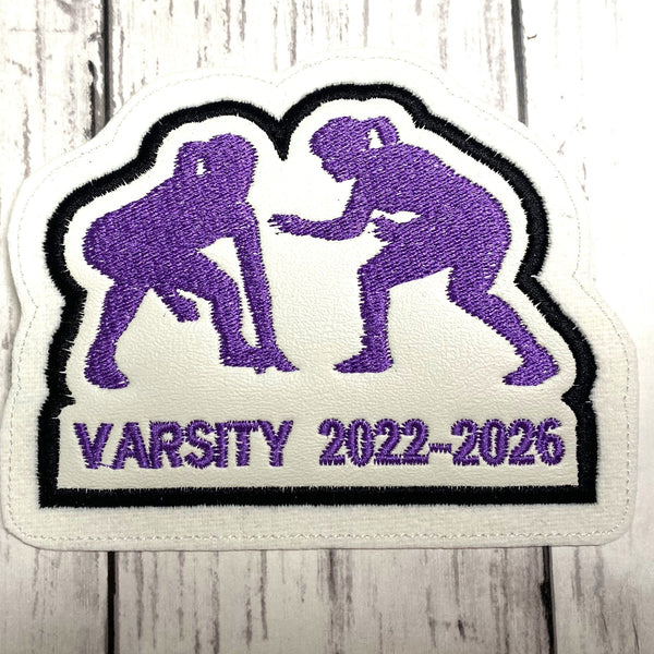 Vinyl Girls Wrestling Letterman Jacket Patch