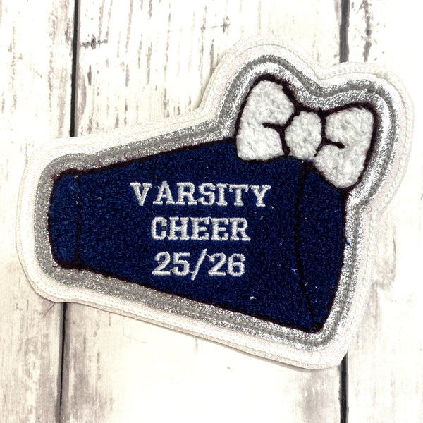 Chenille Megaphone Letterman Jacket Patch