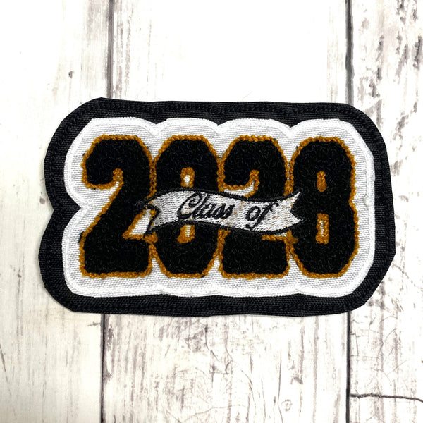 Chenille Graduation Year Letterman Jacket Patch 4-Digit