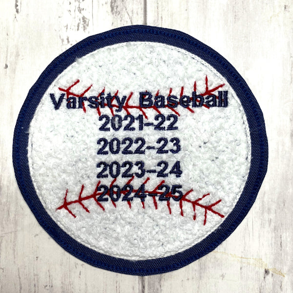Chenille Baseball Letterman Jacket Patch