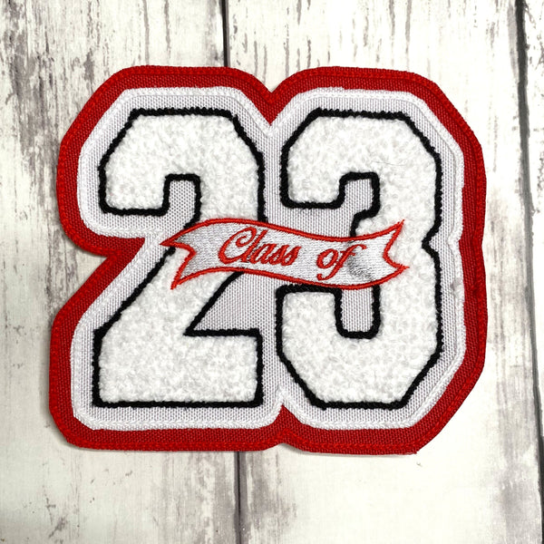Chenille Graduation Year Letterman Jacket Patch 2-Digit