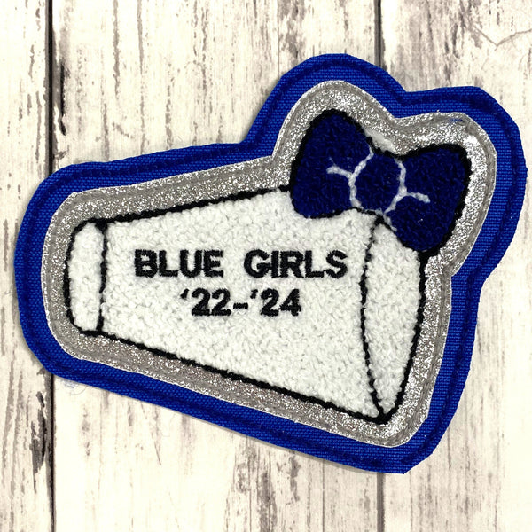 Chenille Megaphone Letterman Jacket Patch