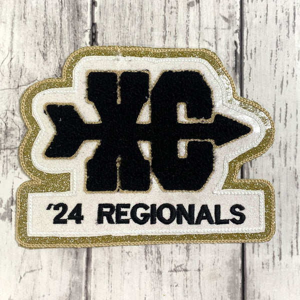Chenille Cross Country Letterman Jacket Patch