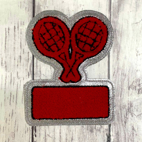 Chenille Tennis Letterman Jacket Patch