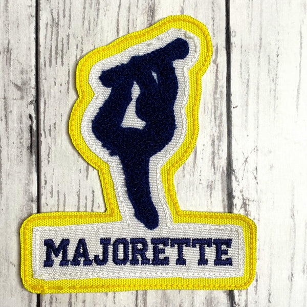 Chenille Twirler Letterman Jacket Patch