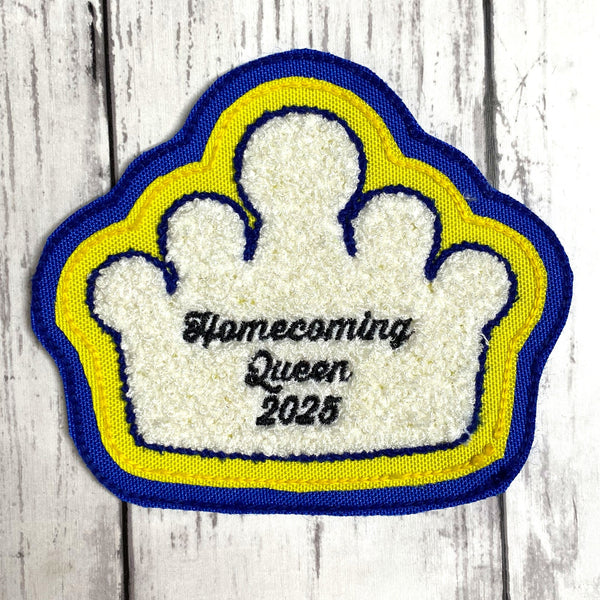 Chenille Homecoming Queen Letterman Jacket Patch