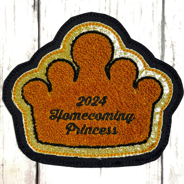 Chenille Homecoming Queen Letterman Jacket Patch