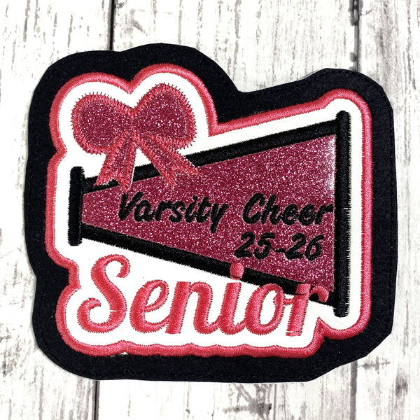Vinyl Cheerleading Letterman Jacket Patch