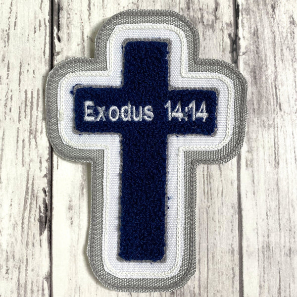 Chenille Cross Letterman Jacket Patch