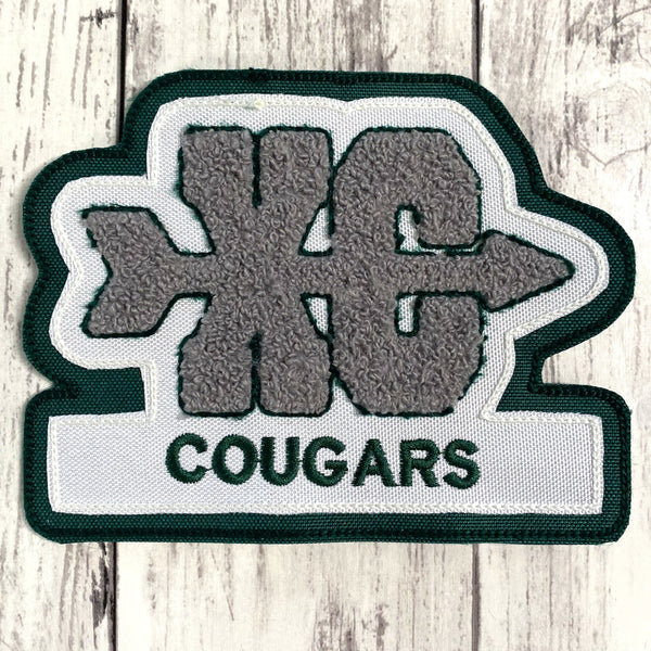 Chenille Cross Country Letterman Jacket Patch