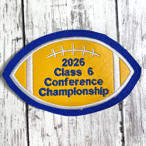 Vinyl Football Letterman Jacket Patch