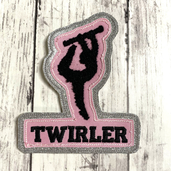 Chenille Twirler Letterman Jacket Patch