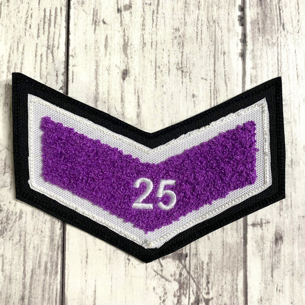 Chenille Chevron Letterman Jacket Patch