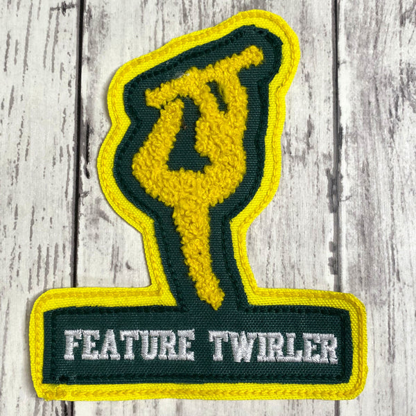 Chenille Twirler Letterman Jacket Patch