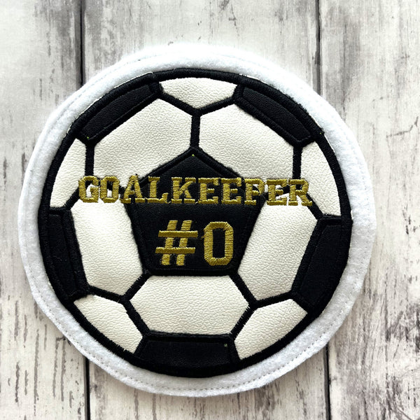 Vinyl Soccer Ball Letterman Jacket Patch