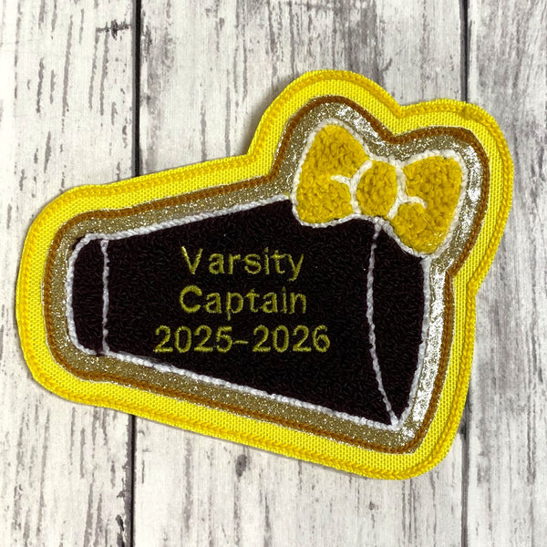 Chenille Megaphone Letterman Jacket Patch