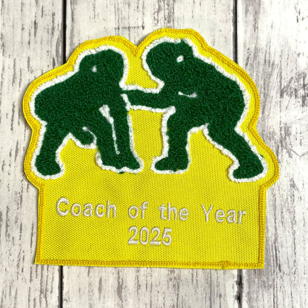 Chenille Girls Wrestling Letterman Jacket Patch
