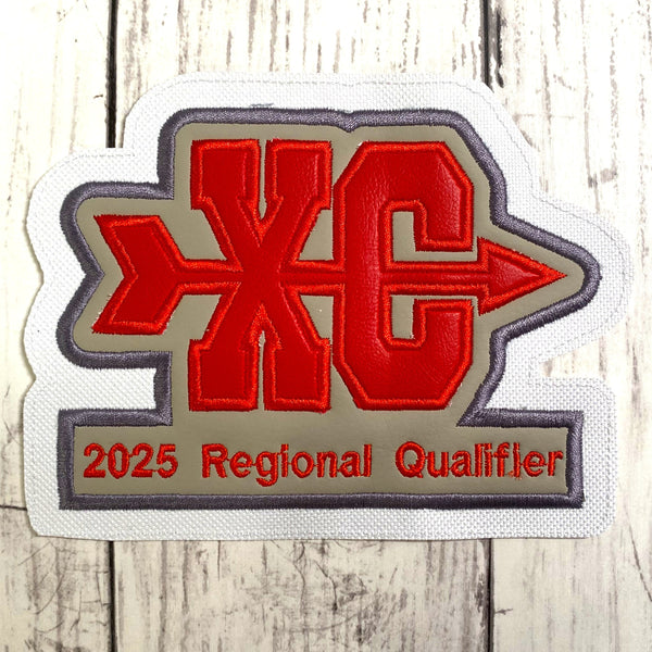 Vinyl Cross County Letterman Jacket Patch