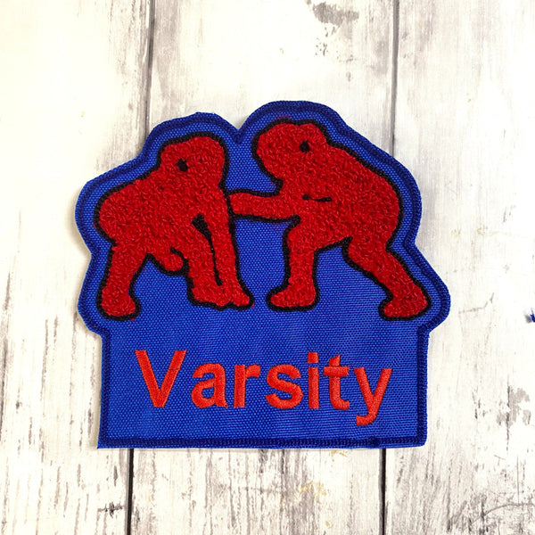 Chenille Girls Wrestling Letterman Jacket Patch
