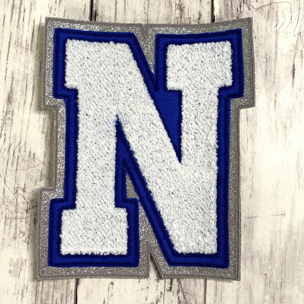 Chenille Varsity Letter With Achievement Patches
